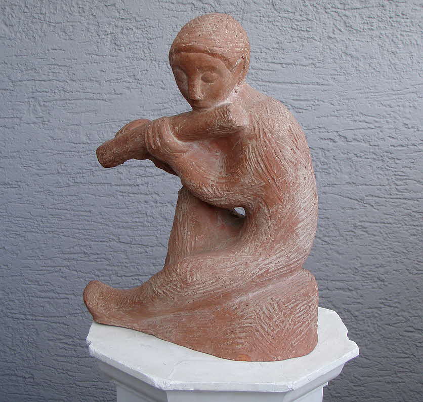 Fl�tenspieler - Ton - 32 x 23 x 15 cm - 59 € mtl./K 450 €