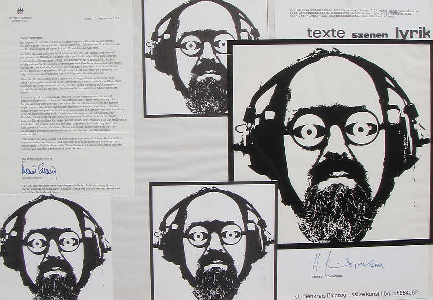 Herbert Kindermann - Wahlbrief Helmut Schmidt - 1976 - 67 x 46 cm - 39 € mtl./K 450 €