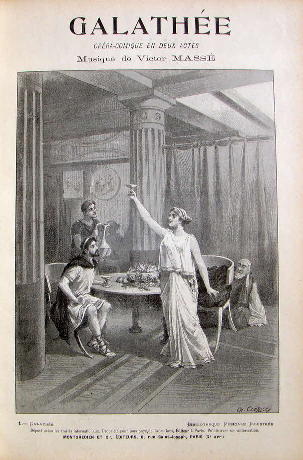 Victor Mass� (* 7. M�rz 1822 als F�lix Marie Mass� in Lorient, Bretagne � 5. Juli 1884 in Paris) war ein franz�sischer Komponist.

Galath�e komponiert 1852 - erste Auff�hrung 14. April 1852 Paris, Op�ra-Comique - 39 € mtl./K 350 €