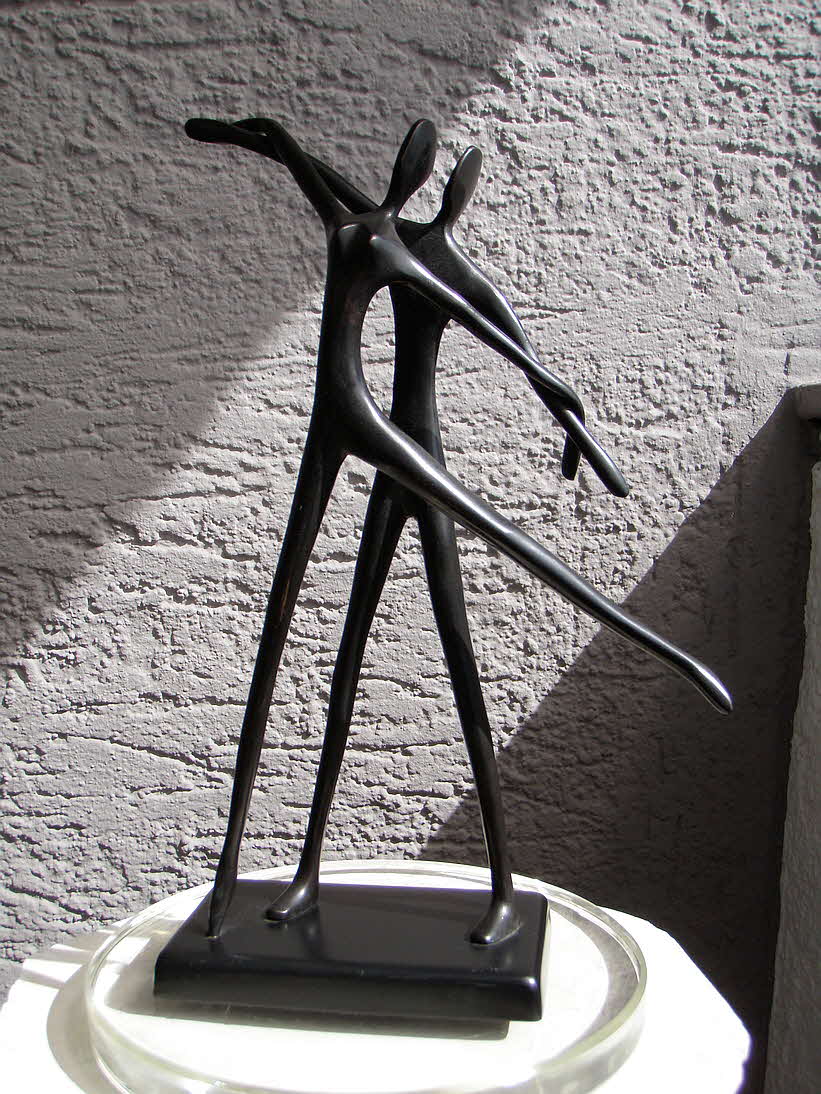 T�nzer - Pas de Deux - Metallguss veredelt - 27 x 20 x 8 cm- 39 € mtl./K 250 €