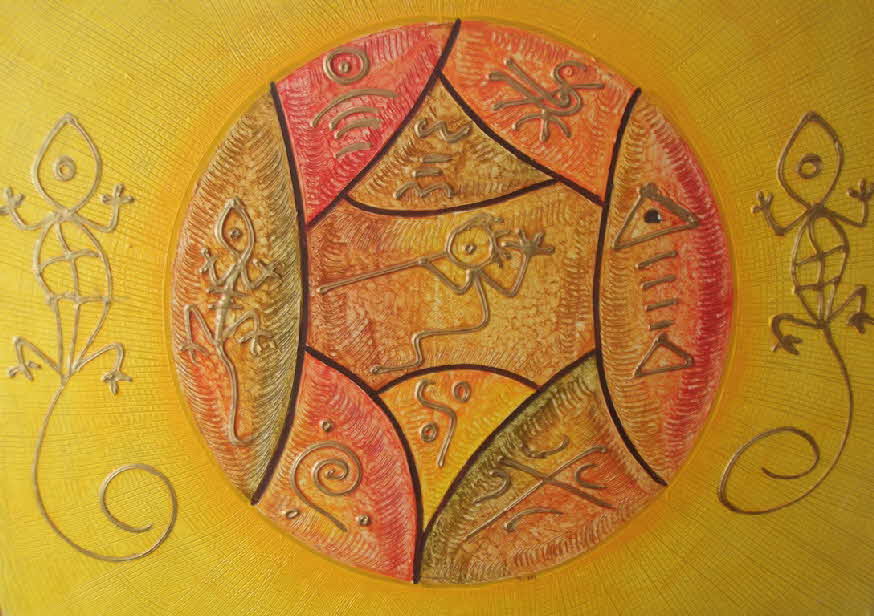 Julio R.D - Tree of Life - um 1995 - 75 x 100 cm  - 59 € mtl./K 950 €