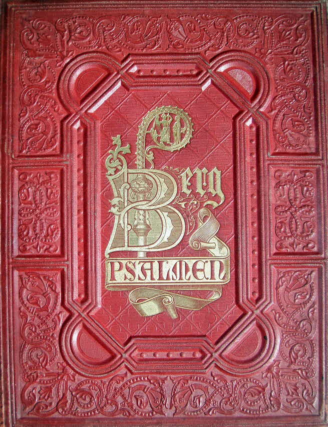Josef Victor von Scheffel - Bergpsalmen - mit Holzschnitten von Anton v. Werner - verlegt bei Bonz Stuttgart 1876 - Goldschnitt - 32 x 25 x 1 cm - 52 S.. -  59 € mtl./K 450 €