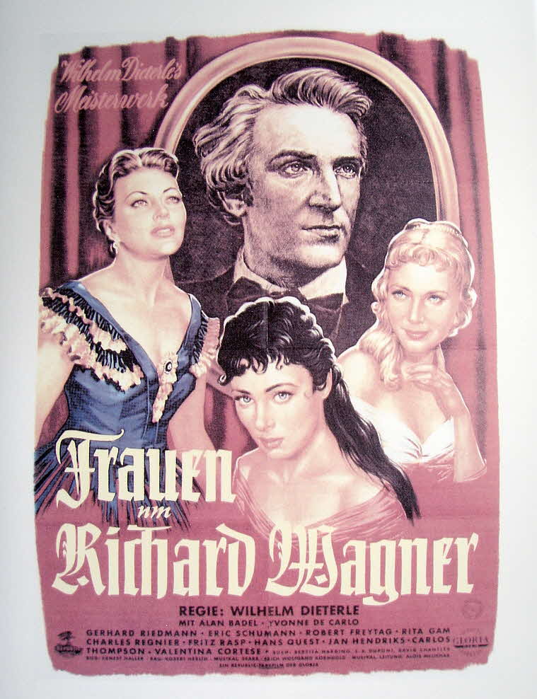 Frauen um Richard Wagner (Originaltitel: Magic Fire) ist eine Filmbiografie des US-Regisseurs William Dieterle aus dem Jahr 1954.- Filmplakat auf einer BOIZENBURG-Fliese auf 33x25 cm dargestellt  - 39 € mtl./K 250 €
